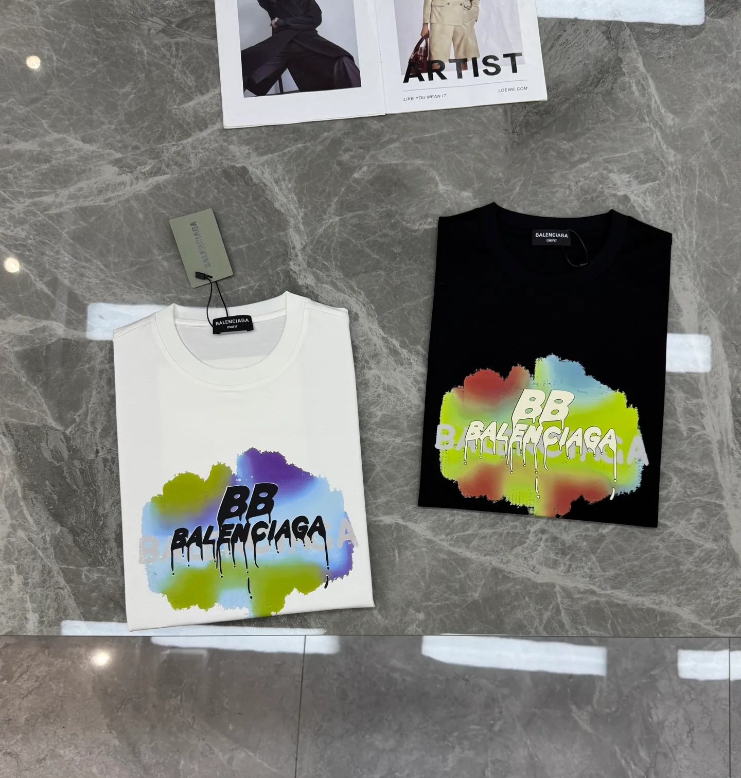 ⚜️ Balenciaga BB T ， + ，Black“BB” “BALENCIAGA” ！ ， . Breathable， OK✨ ， Sneakers， get ！ ：Black.White.Sizes：M-3XL（S 4xl ） ！175/145 XL